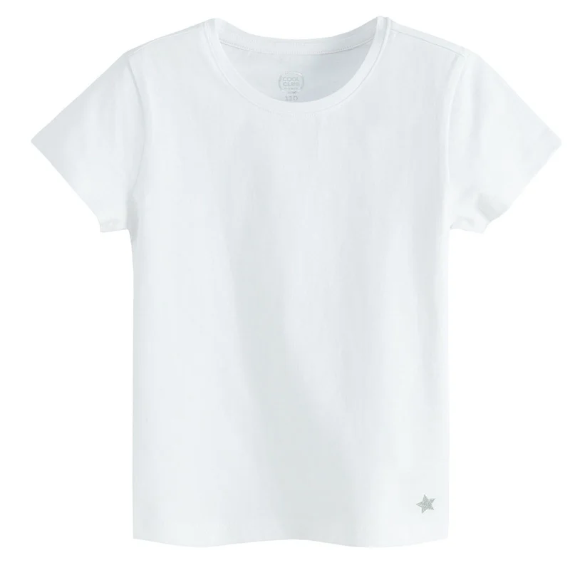 Cool Club by SMYK WHITE COTTON T-SHIRT S/S 2-PACK